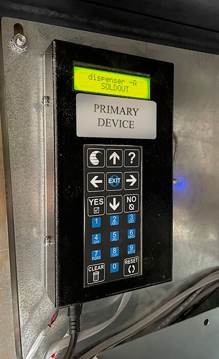 EF+ MODULE with SOLD OUT ERROR displayed